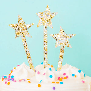 Taylor Elliott Designs - Pearl Confetti Cake Toppers