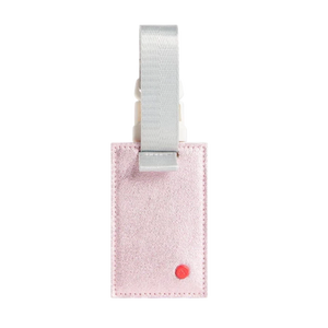 State - Logan Luggage Tag in Pink/Silver