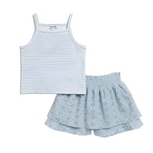 Splendid - Breezy Eyelet Tank Skort Set