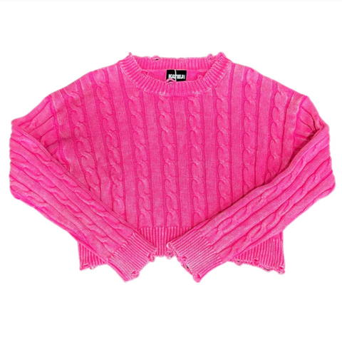 KatieJ -  Gabby Sweater in Hot Pink