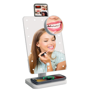 Wireless Express - Glam Studio Mirror with Bluetooth Speaker