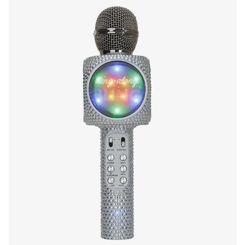 Wireless Express - Sing A Long Bling Microphone in Silver