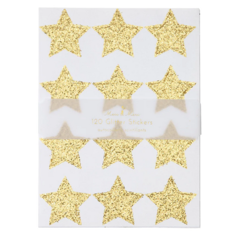 Meri Meri - Gold Glitter Star Stickers