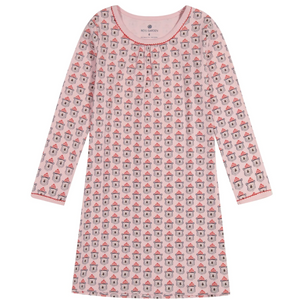 Ro's Garden - Penny Nightgown in Pink Frosty Bear