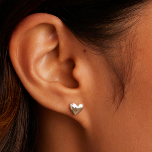 Gorjana - Lou Heart Studs in Silver