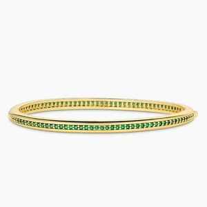 Gorjana - Paseo Shimmer Cuff in Emerald