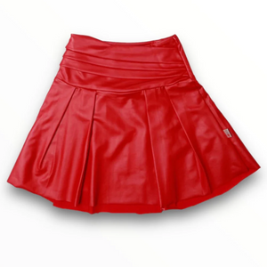 T2LOVE - Layered Waist Skirt in Red