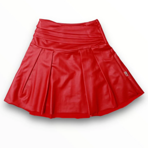 T2LOVE - Layered Waist Skirt in Red
