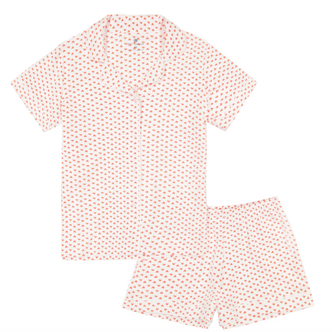 Ro's Garden - Cora Womens Pajama Set in Red Amour