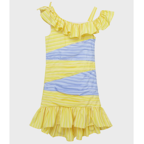 Habitual Girl - Colorblock High-Low Dress