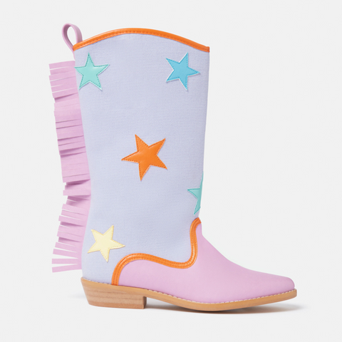 Stella McCartney - Star Boots in Purple/Orange