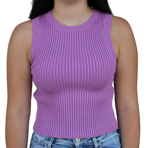 Sweater Tank - Iris Orchid