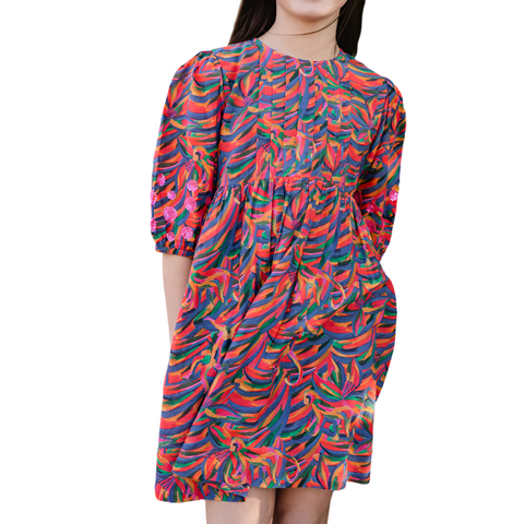 Eva Dress in Rainbow