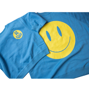 Blue Smiley Sweatshirt