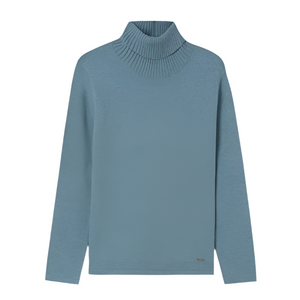 Basic Turtleneck - Heather Lake