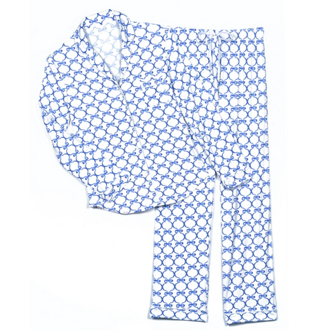 Maia Pajamas - Blue Bows