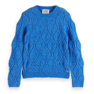 Chenille Pullover - Bookclub Blue