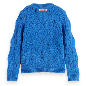 Chenille Pullover - Bookclub Blue