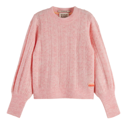 Space Dyed Sweater - Pale Peach