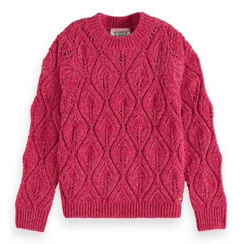 Chenille Pullover - Bohemian Pink