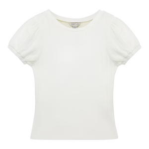 Knit Short Sleeve Top - Off White