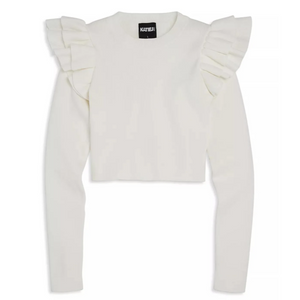 Isla Long Sleeve Top - Winter White