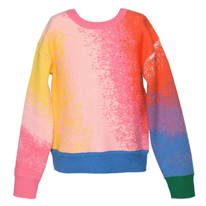 Rainbow Color Block Sweater