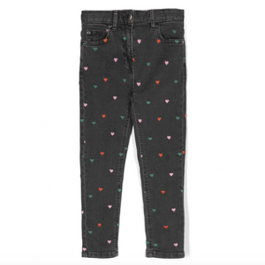 Heart Denim Pants