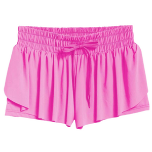 Fly Away Shorts in Bubble Gum