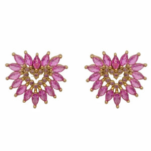 Mignonne Gavigan - Crystal Heart Studs