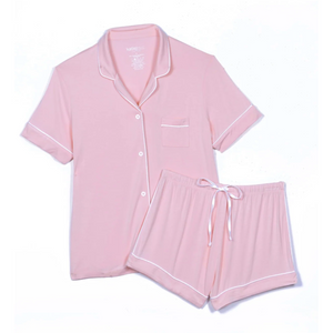 Lynn Pajamas - Baby Pink/White