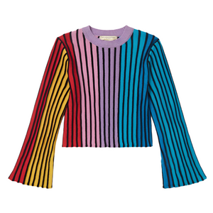 Multicolor Rays Lurex Sweater