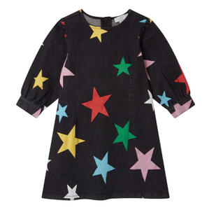 Star Denim Dress - Multicolor