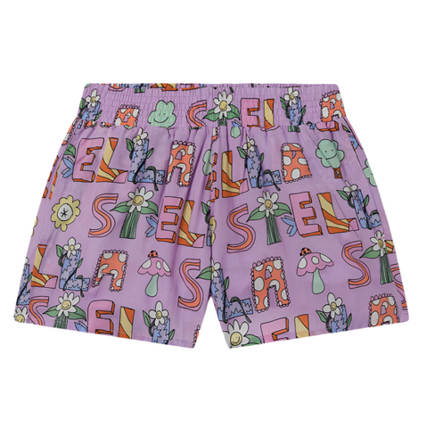 Fairy Letter Shorts - Purple