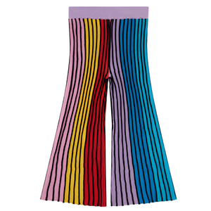 Multicolor Rays Lurex Pants