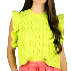 Miranda Vest - Lime