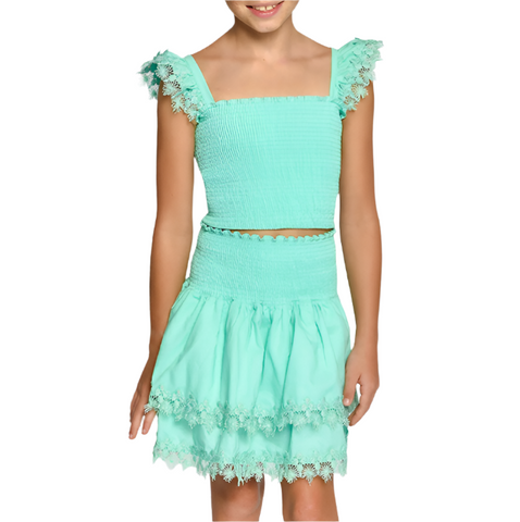 Mariel Skirt Set - Mint