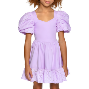 Logan Mini Dress - Lilac Lillies