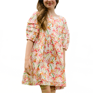 Scout Dress - Pink Palm