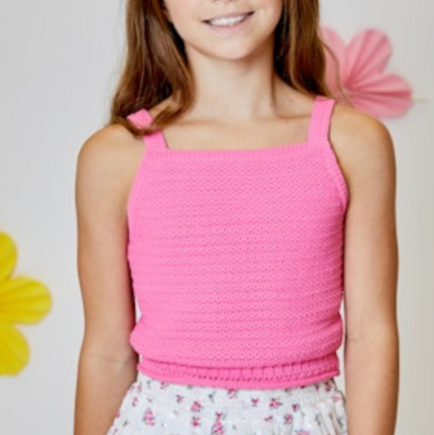 Crochet Tank - Pink