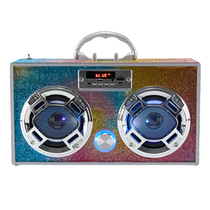 Swirl Bling Bluetooth Boombox