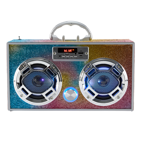Swirl Bling Bluetooth Boombox