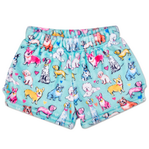 Preppy Pups Plush Shorts