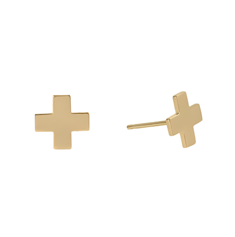 egirl Signature Cross Stud - Gold