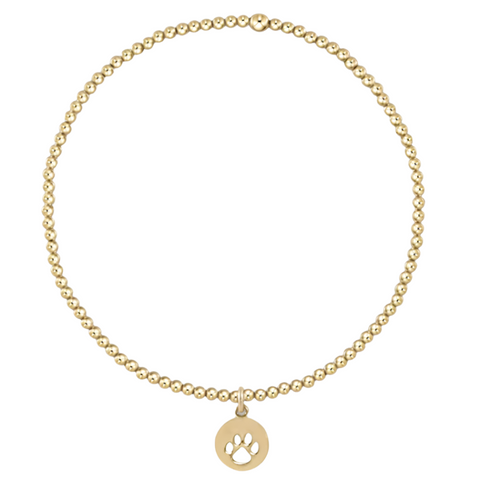 egirl Paw Print Bracelet - Gold