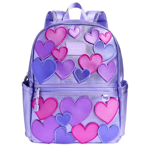 State - Kane Double Pocket Backpack - 3D Hearts