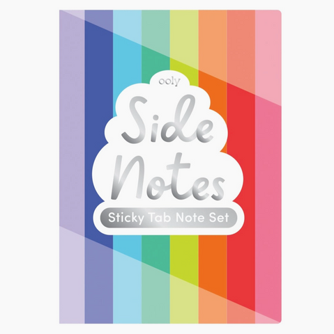 ooly - Side Notes Sticky Tab Note Pad - Rainbow Stripe