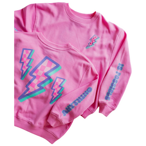 Lightning Sweatshirt - Berry Pink