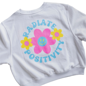 Radiate Positivity Sweatshirt - White
