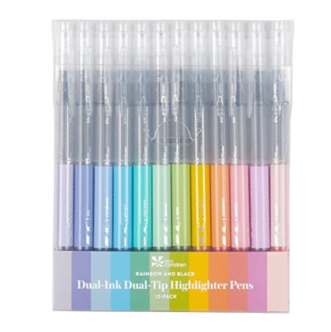 Dual-Ink Highlighter Pens